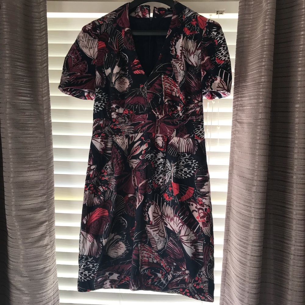French Connection Butterfly Print Dress Size 8